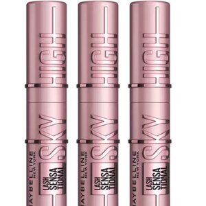 Maybelline Sky High Mascara, 3 Pack- Blackest Black